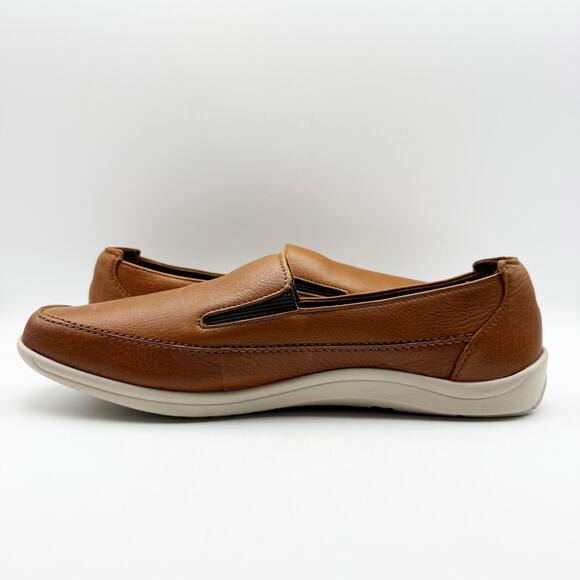 SAS Mens Weekender Loafer US Size 12.5 EU 45 Brown Leather Slip On Round Toe NIB - Picture 7 of 14